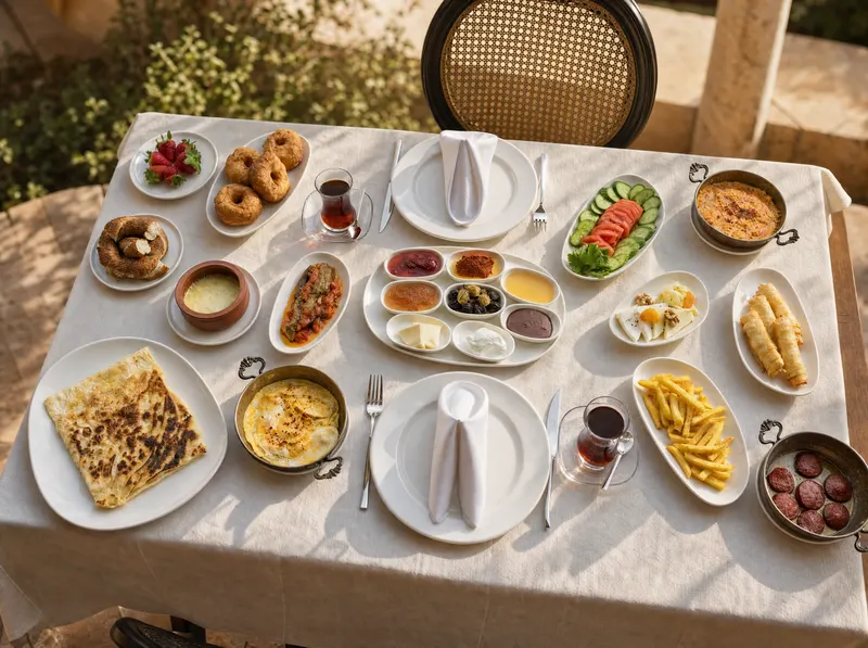 DİDİ Otel Sapanca zengin serpme kahvaltı sofrası